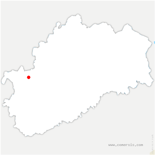 carte de localisation de Lavans-Quingey