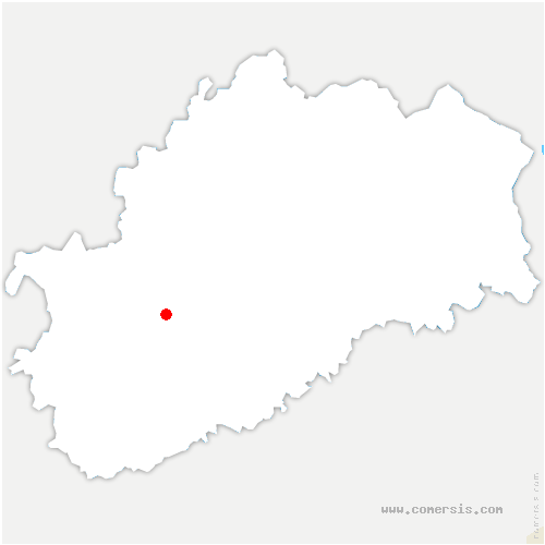 carte de localisation de Montmahoux