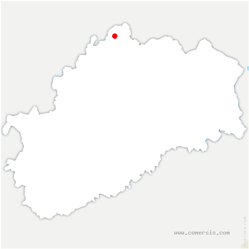 carte de localisation de Passavant-la-Rochère