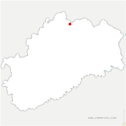 carte de localisation du Pays-de-Clerval 