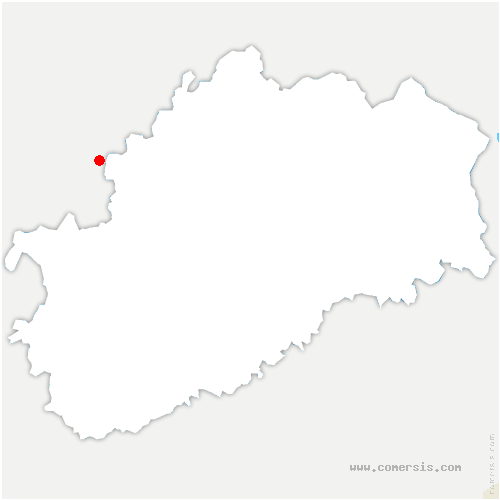 carte de localisation de Pelousey