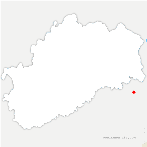carte de localisation de Perrigny-sur-l'Ognon