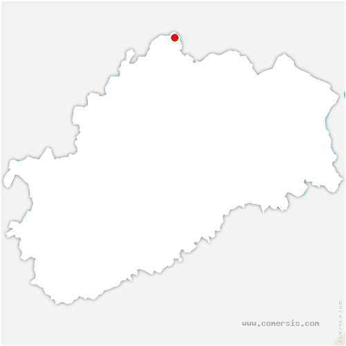 carte de localisation du Petit-Mercey