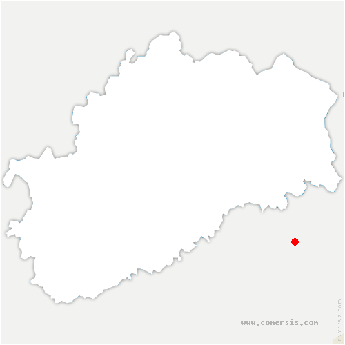 carte de localisation de Poncey-lès-Athée
