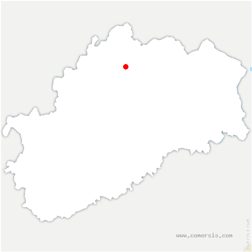 carte de localisation de Pont-les-Moulins