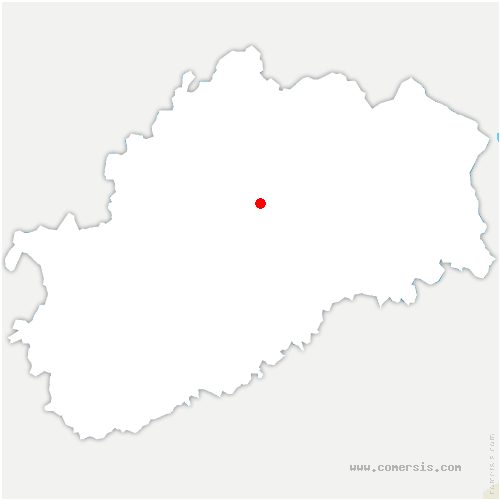 carte de localisation de Provenchère