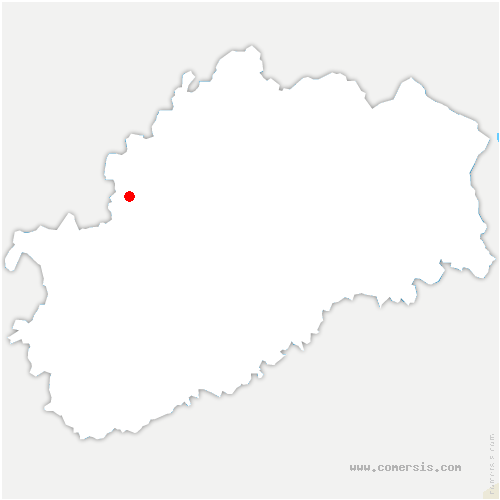 carte de localisation de Pugey