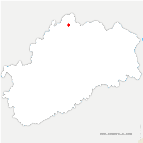 carte de localisation de Rillans