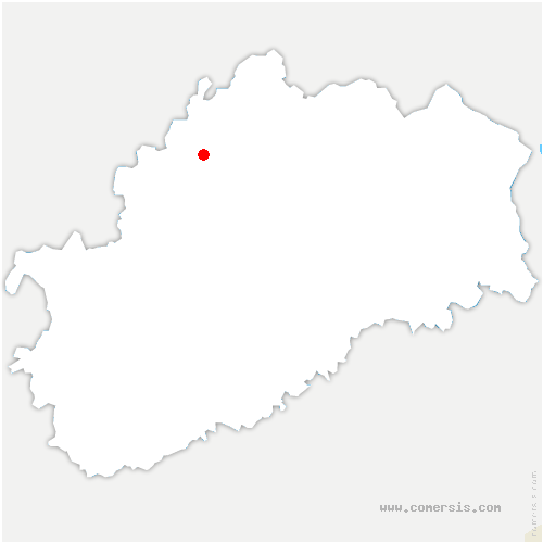 carte de localisation de Rougegoutte