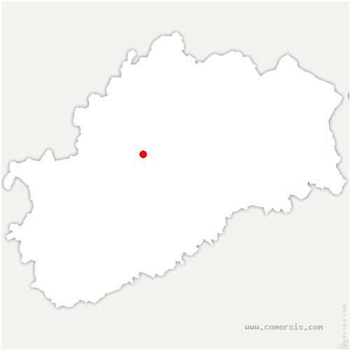 carte de localisation de Saules