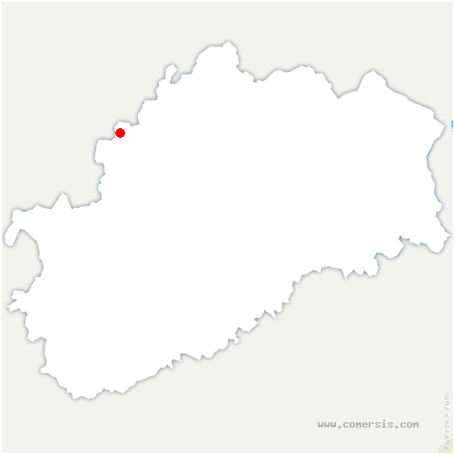 carte de localisation de Tallenay