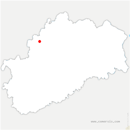 carte de localisation de Thise