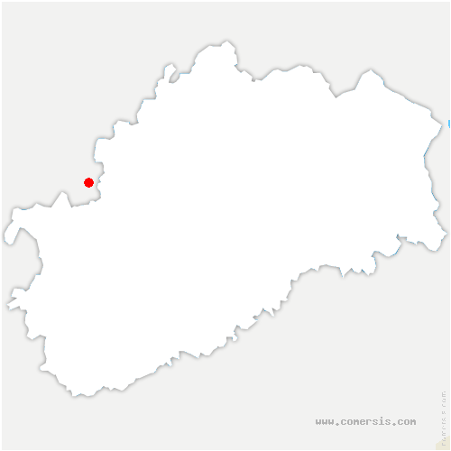 carte de localisation de Thoraise