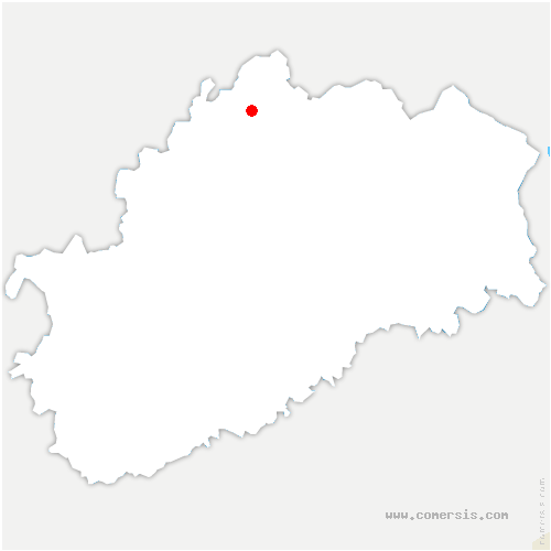 carte de localisation de Tournans
