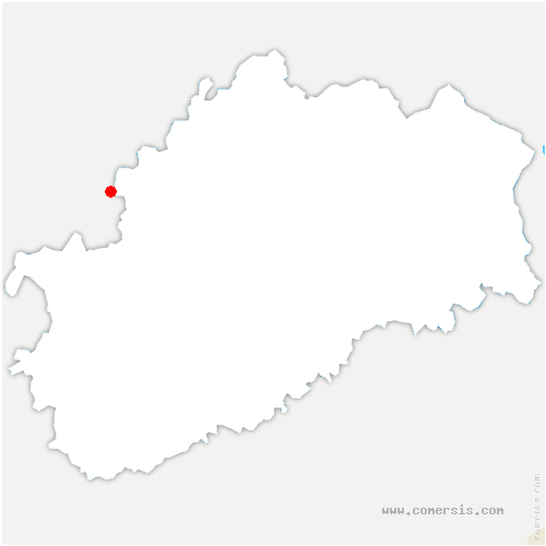 carte de localisation de Vaux-les-Prés