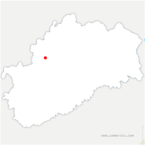 carte de localisation de la Vèze