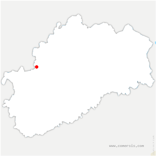 carte de localisation de Vorges-les-Pins