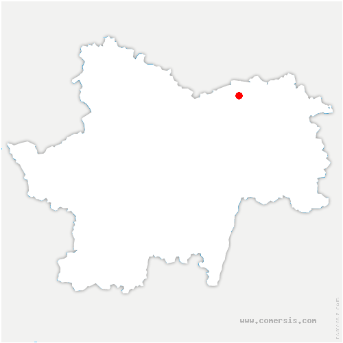 carte de localisation d'Allerey-sur-Saône