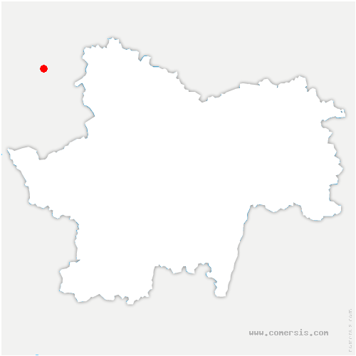 carte de localisation d'Asnières-sur-Saône