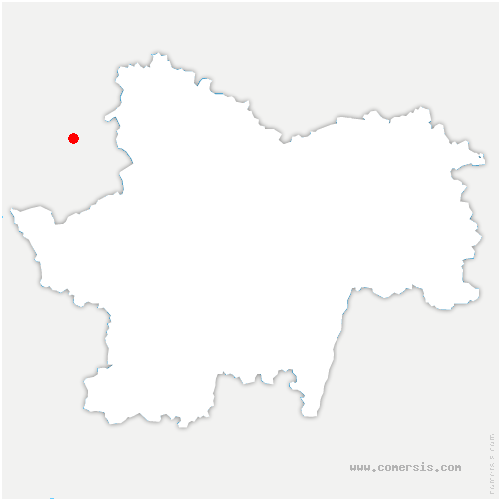 carte de localisation de Bâgé-la-Ville