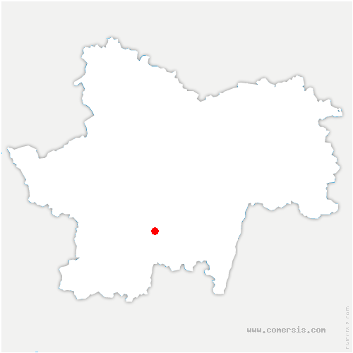 carte de localisation de Beaubery