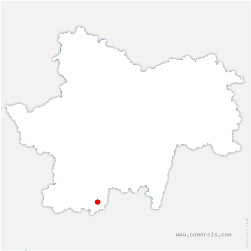 carte de localisation de Bessey-la-Cour