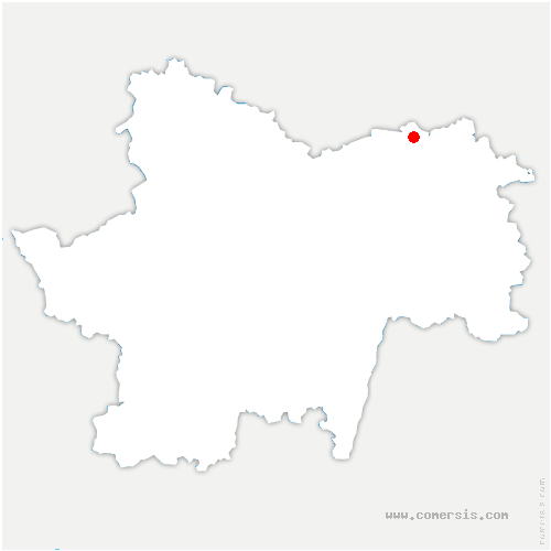 carte de localisation de Bragny-sur-Saône