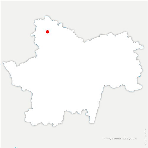 carte de localisation de la Celle-en-Morvan