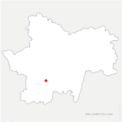 carte de localisation de Cesancey
