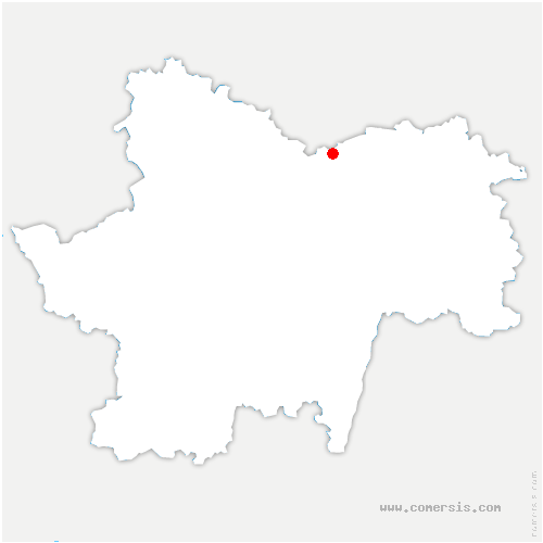 carte de localisation de Chaudenay