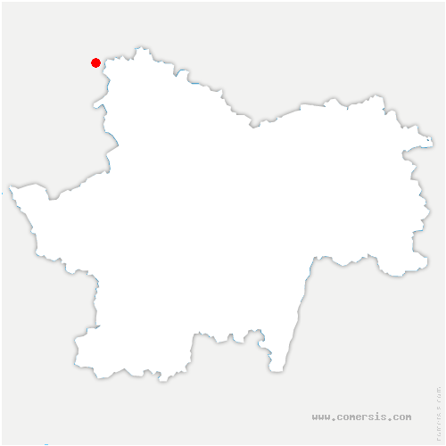 carte de localisation de Chavannes-sur-Reyssouze