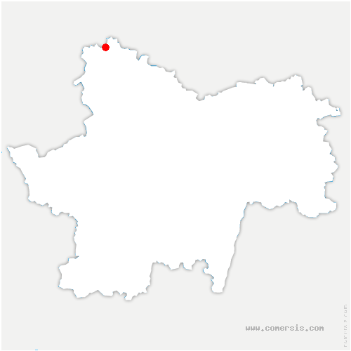 carte de localisation de Chissey-en-Morvan