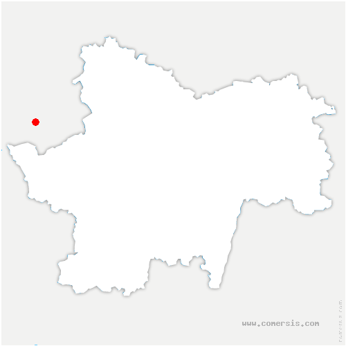carte de localisation de Cormoranche-sur-Saône