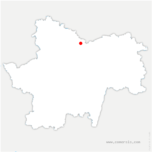 carte de localisation de Créot