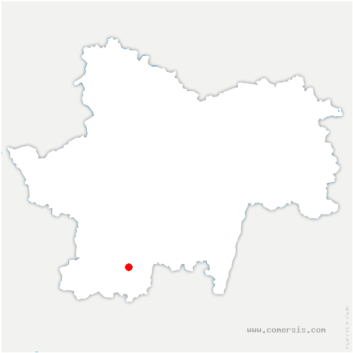carte de localisation de Cussy-le-Châtel