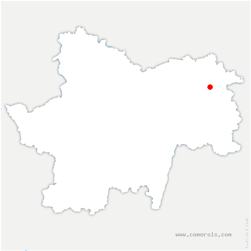carte de localisation de Dampierre-en-Bresse