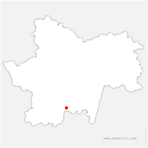 carte de localisation de Dompierre-les-Ormes