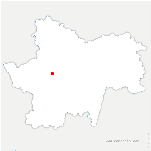 carte de localisation de Dompierre-sous-Sanvignes