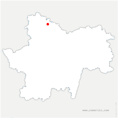 carte de localisation de Dracy-Saint-Loup