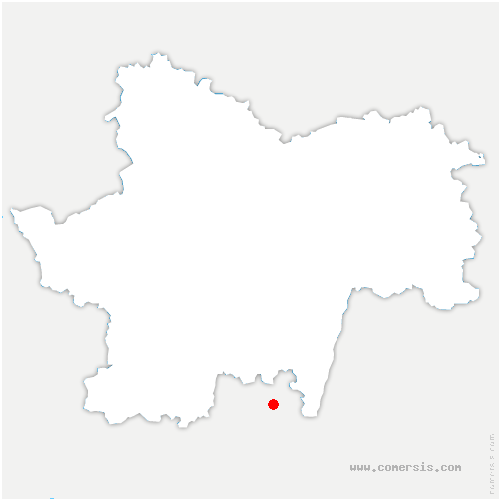 carte de localisation d'Échevronne