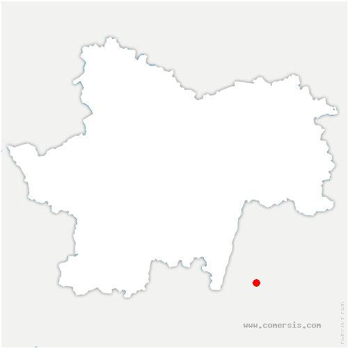 carte de localisation de Fléty