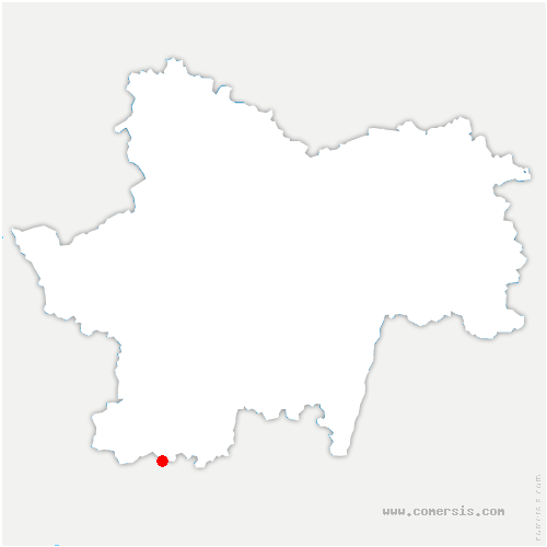 carte de localisation de Fleury-la-Montagne