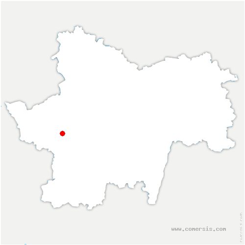 carte de localisation de Gueugnon