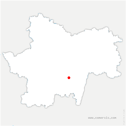 carte de localisation de Lournand