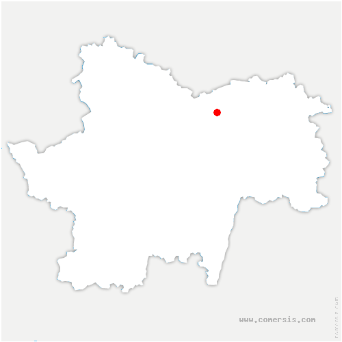 carte de localisation de la Loyère