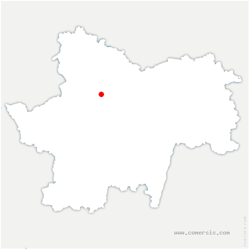 carte de localisation de Montcenis