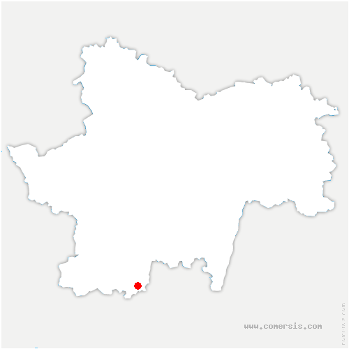 carte de localisation de Montrevel