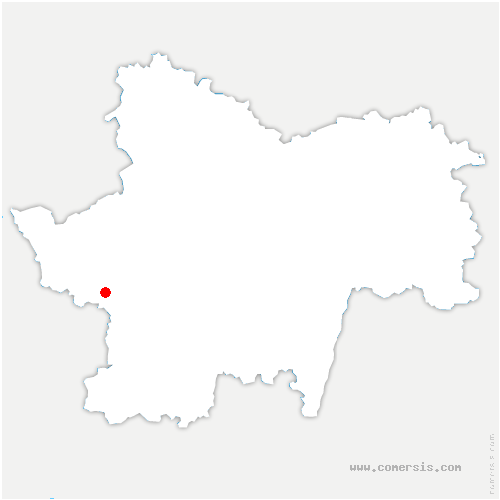 carte de localisation de la Motte-Saint-Jean