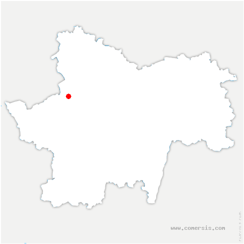 carte de localisation de Neublans-Abergement