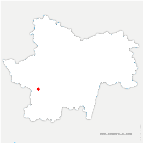 carte de localisation de Paray-le-Monial
